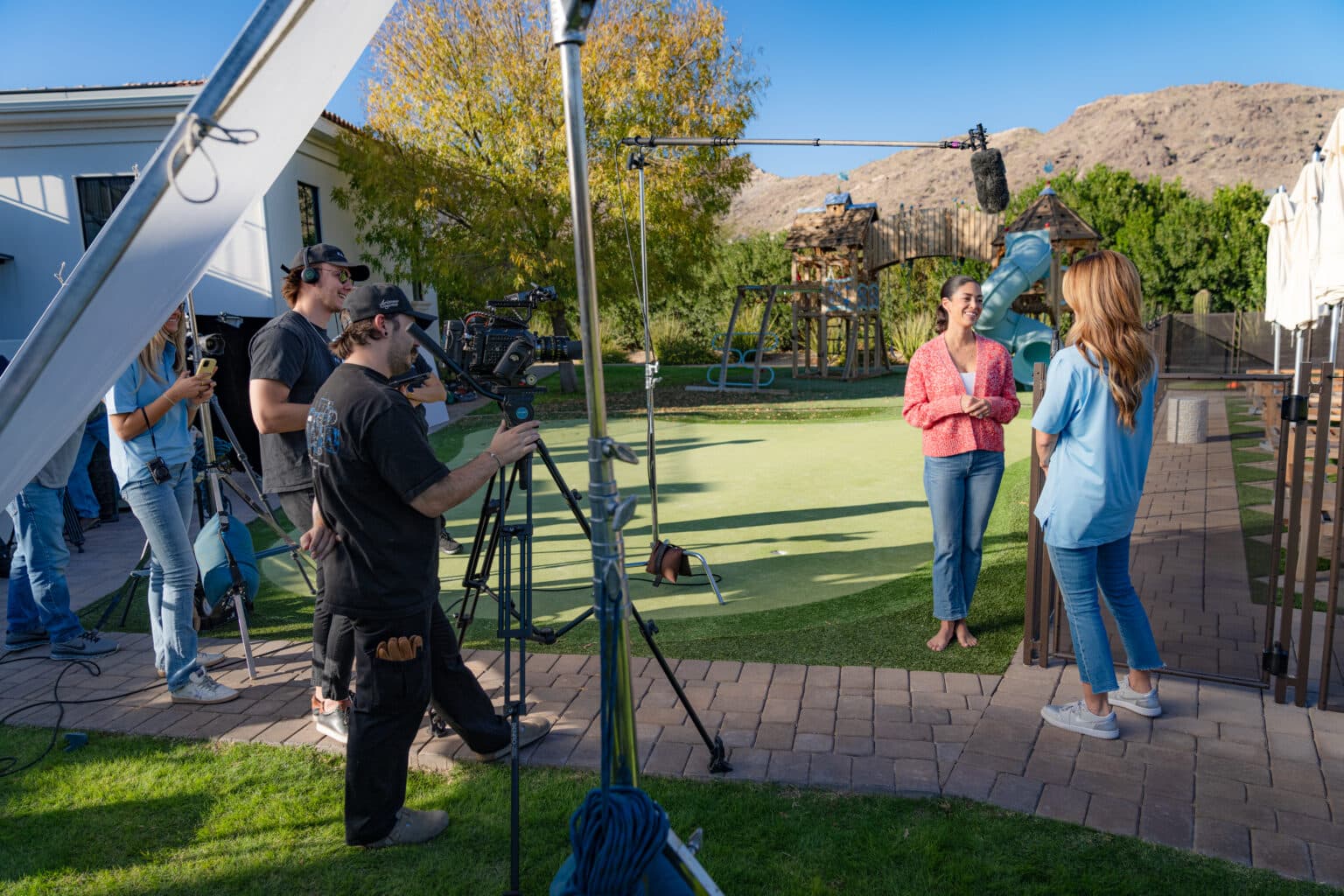 F.A.M.E video production crew filming in Phoenix Arizona